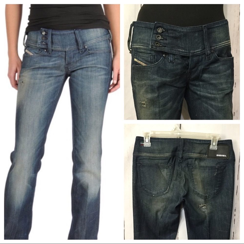 Diesel Cherock Distressed Boot Cut Sz 27